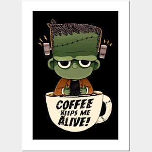 Frankie goes caffeinated Posters and Art